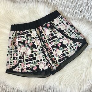 Floral flowy summer shorts